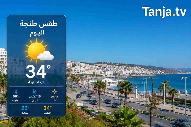 طقس طنجة اليوم أجواء صيفية مشمسة ودرجات حرارة معتدلة Tanja.tv