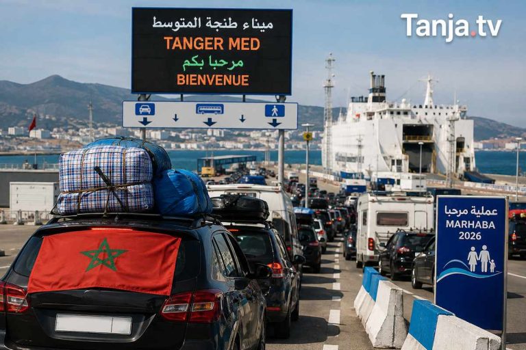 عملية مرحبا 2026 طنجة المتوسط يدخل أيام الذروة وتحذيرات للمسافرين من الازدحام Tanja.tv